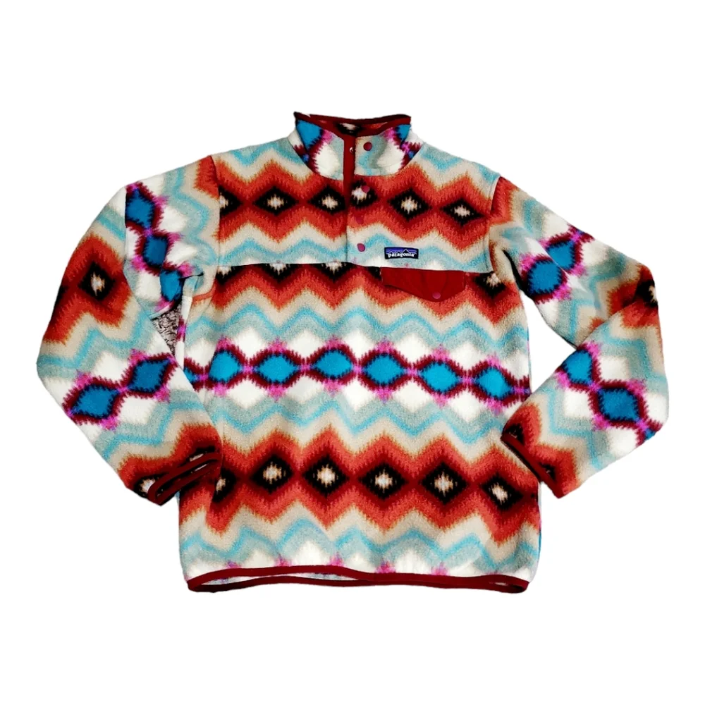 Patagonia Synchilla Snap-T Fleece Pullover in Timber Twist size S - Picture 2 of 15